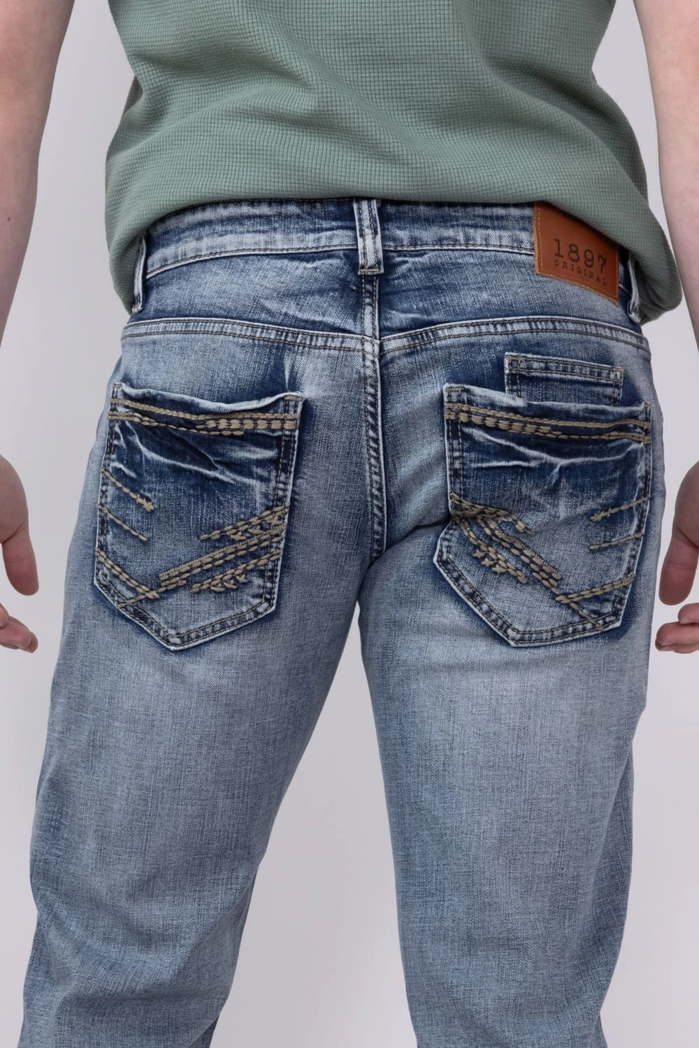 1897 Original Chris Straight Fit Jeans for Men | 2107-CHRIS Crisp Look Sustainable Weekend Getaway