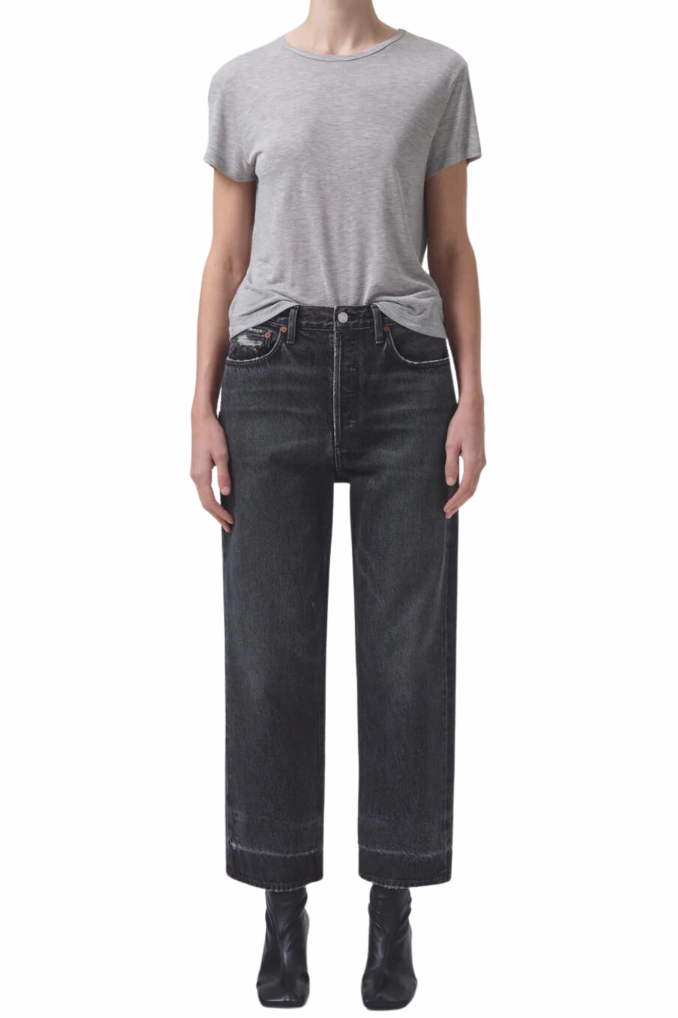 Edgy Design Youth Style Office Wear 90's Crop in Rebellion