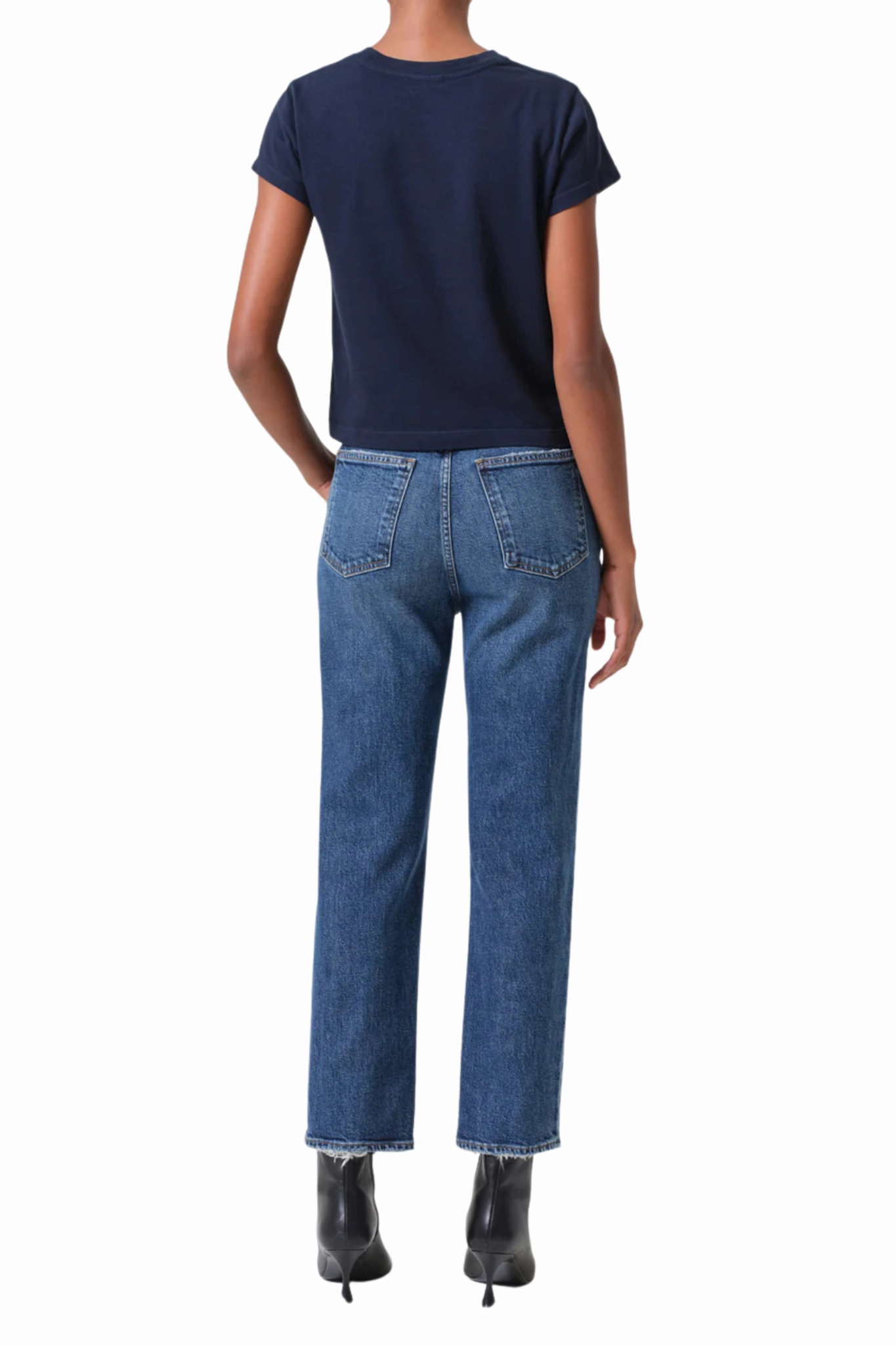 Traveler Gear Stretch Creative Look 90's Pinch Waist Crop in Solace