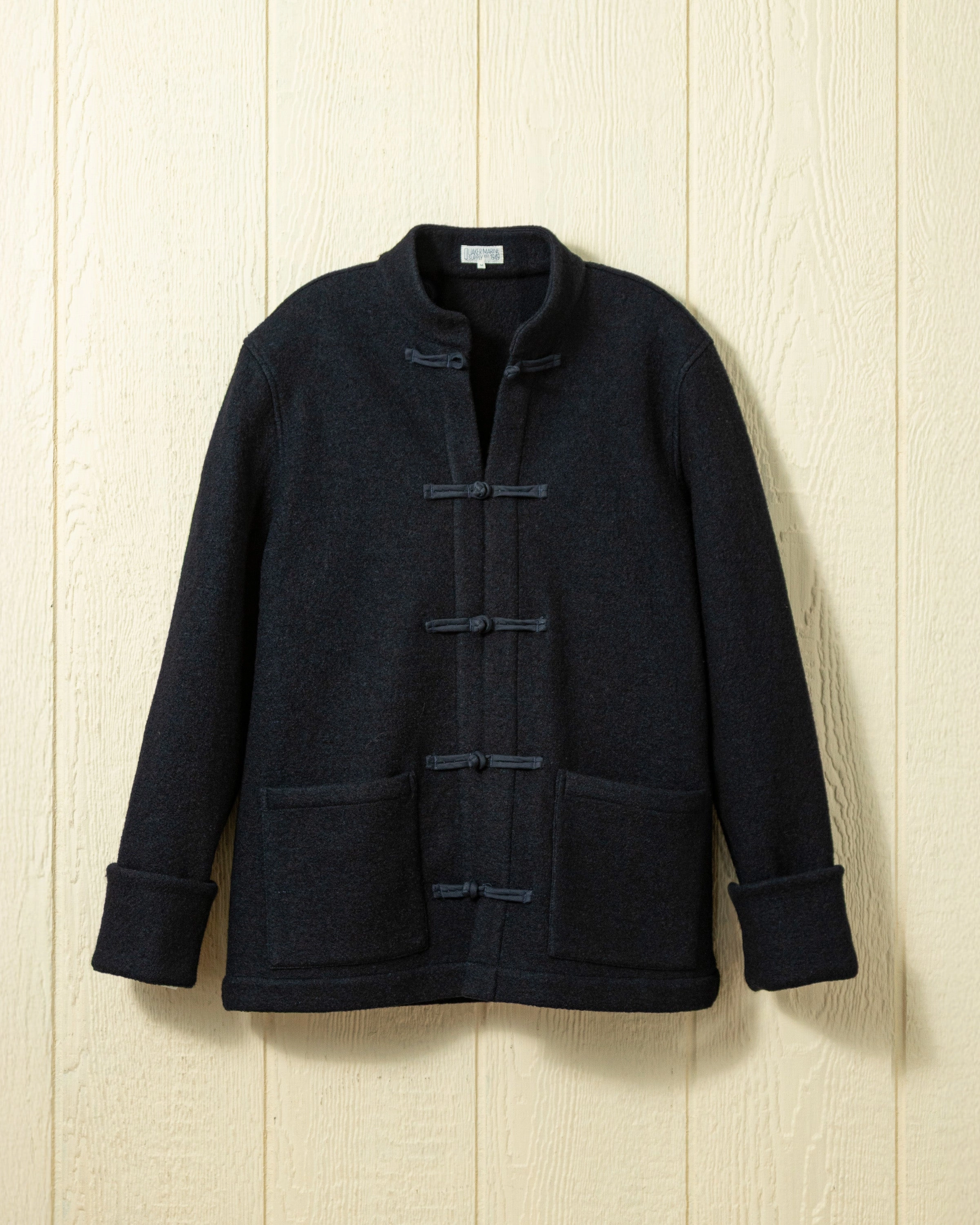 Cold Weather Cold Day Look (PRE-ORDER) Martinique Jacket in Navy Felted Wool