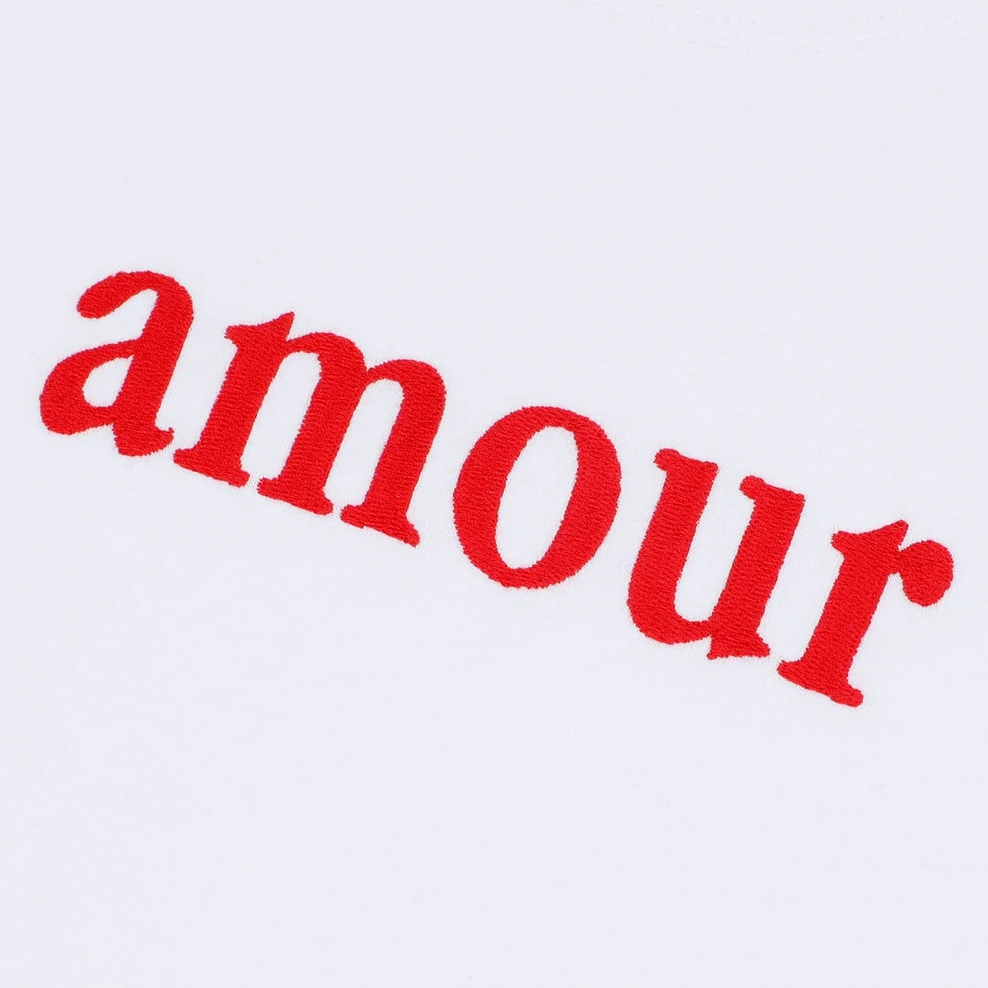 "Amour" Montherlant T-Shirt (White) Seamless Knit Design
