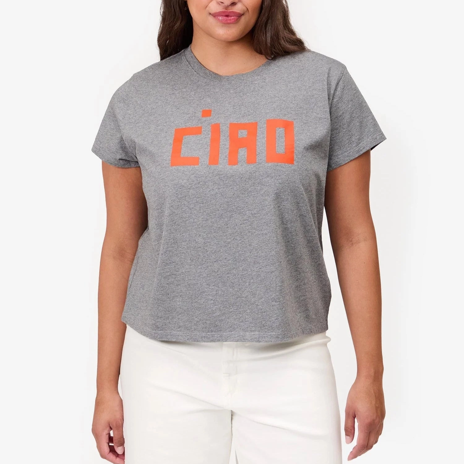 HeatSealed Seams "Block Ciao" Classic Tee (Grey Melange)