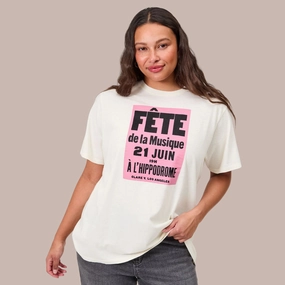 AntiPill Texture "Fete de la Musique" Original Tee (Cream)