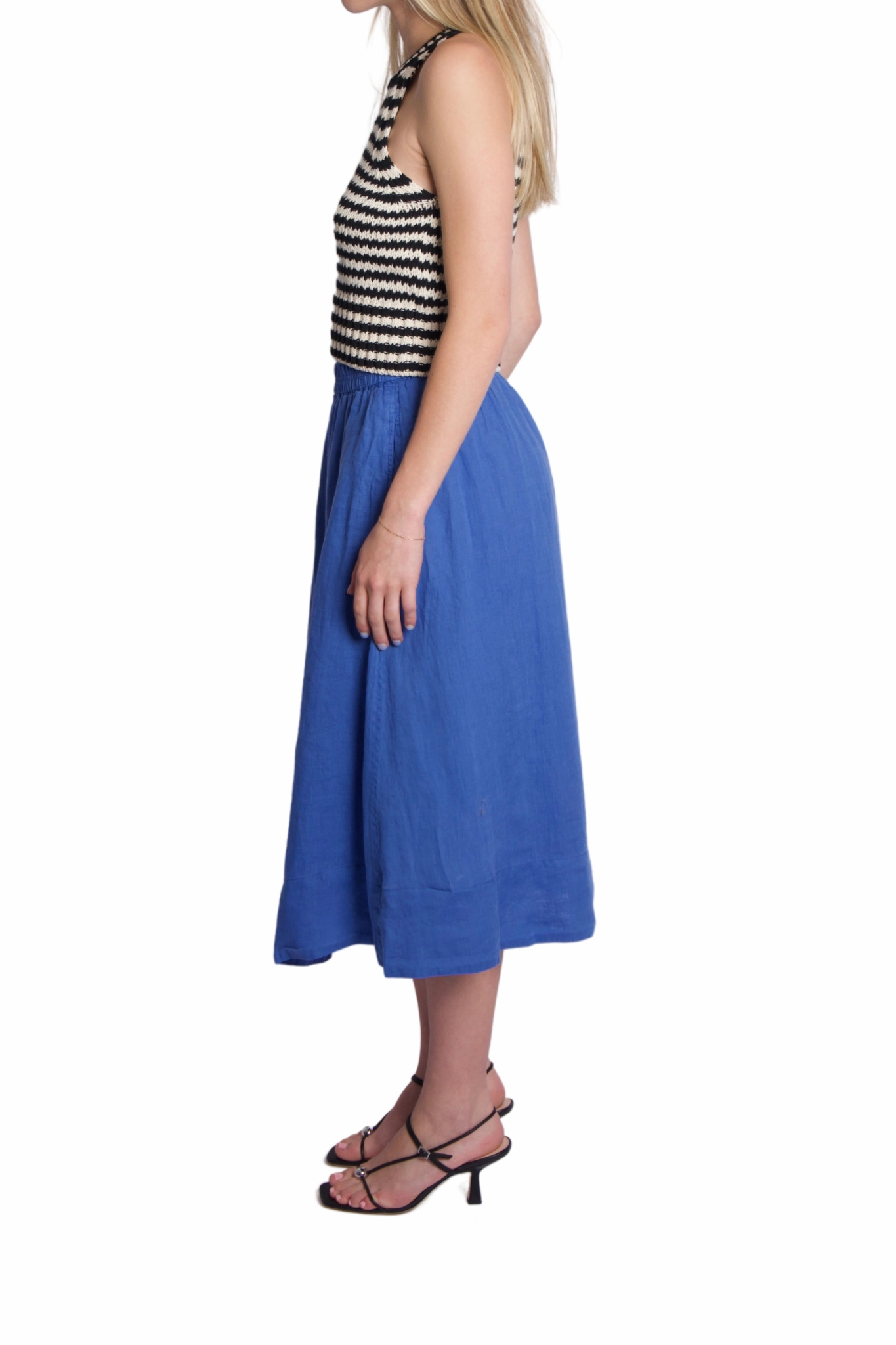 Adjustable Fastening Standard Skirt in Ultramarine