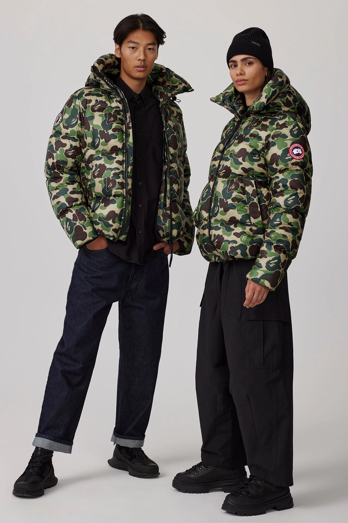 ABC Camo Crofton Puffer Lightweight Polyester Blend Sporty Layers