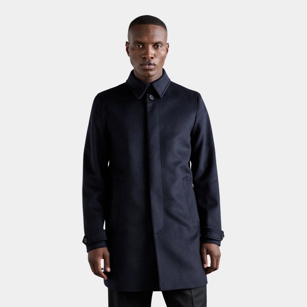 Stripe Look Cane Coat (Light Ink)