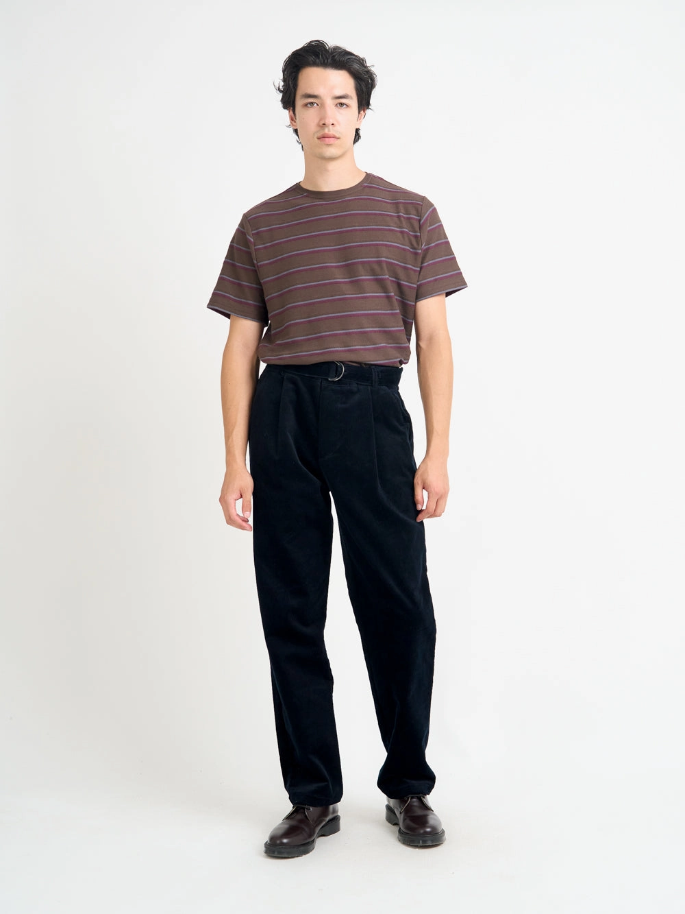 MoistureWickingLining Belted Trousers Sibley Cord Navy