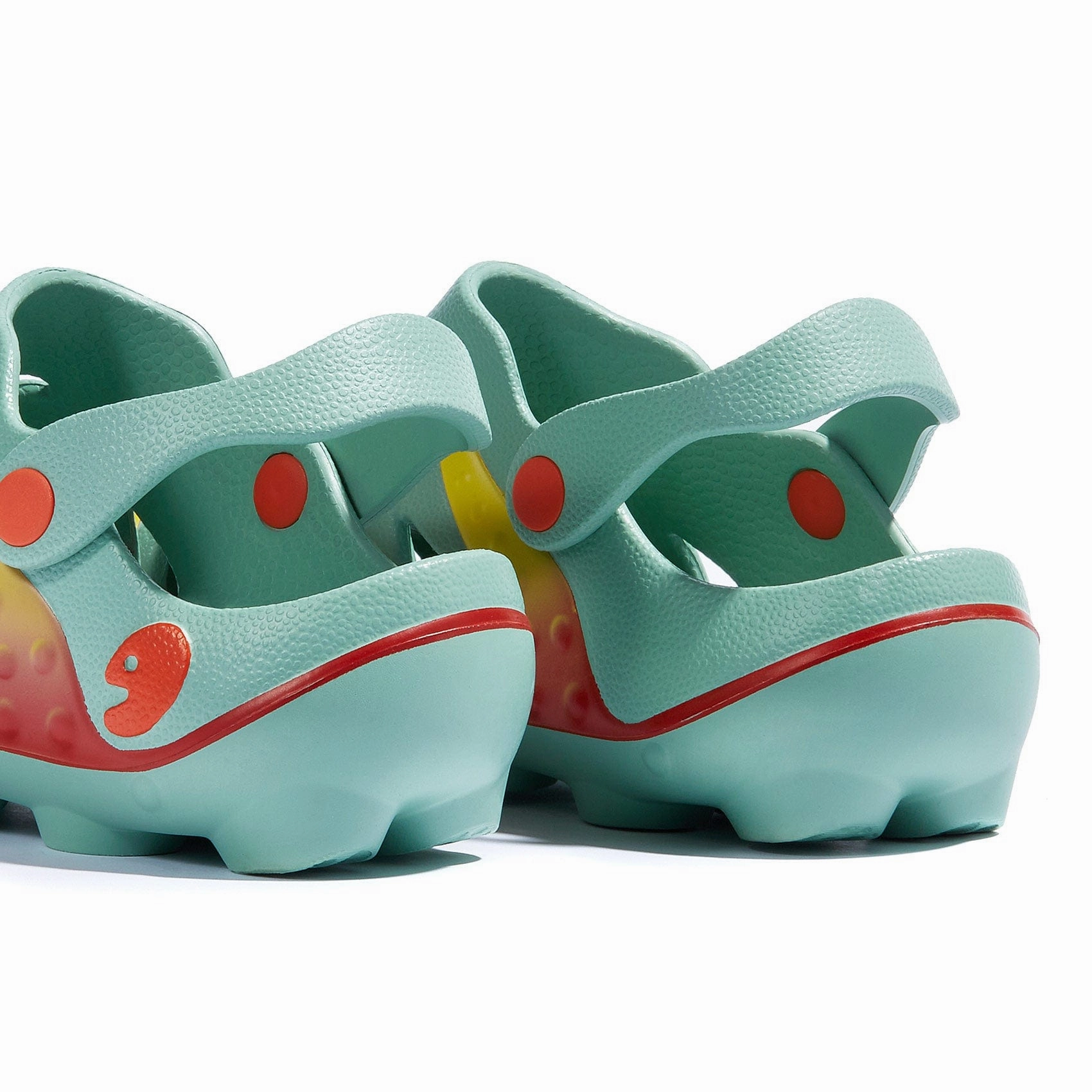 Green & Red Octopus I Women Non Slip Sole Modern Comfort