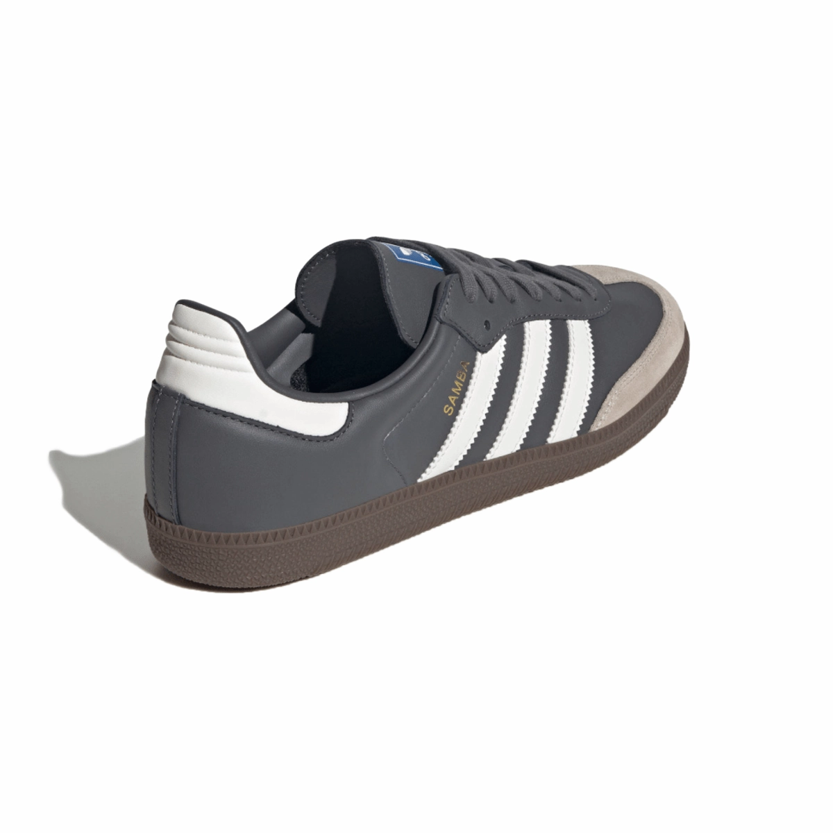 Adidas Men's Samba OG Grey Five/Chalk White/Gum 5 Multi Directional Flex Grooves Foam Insole