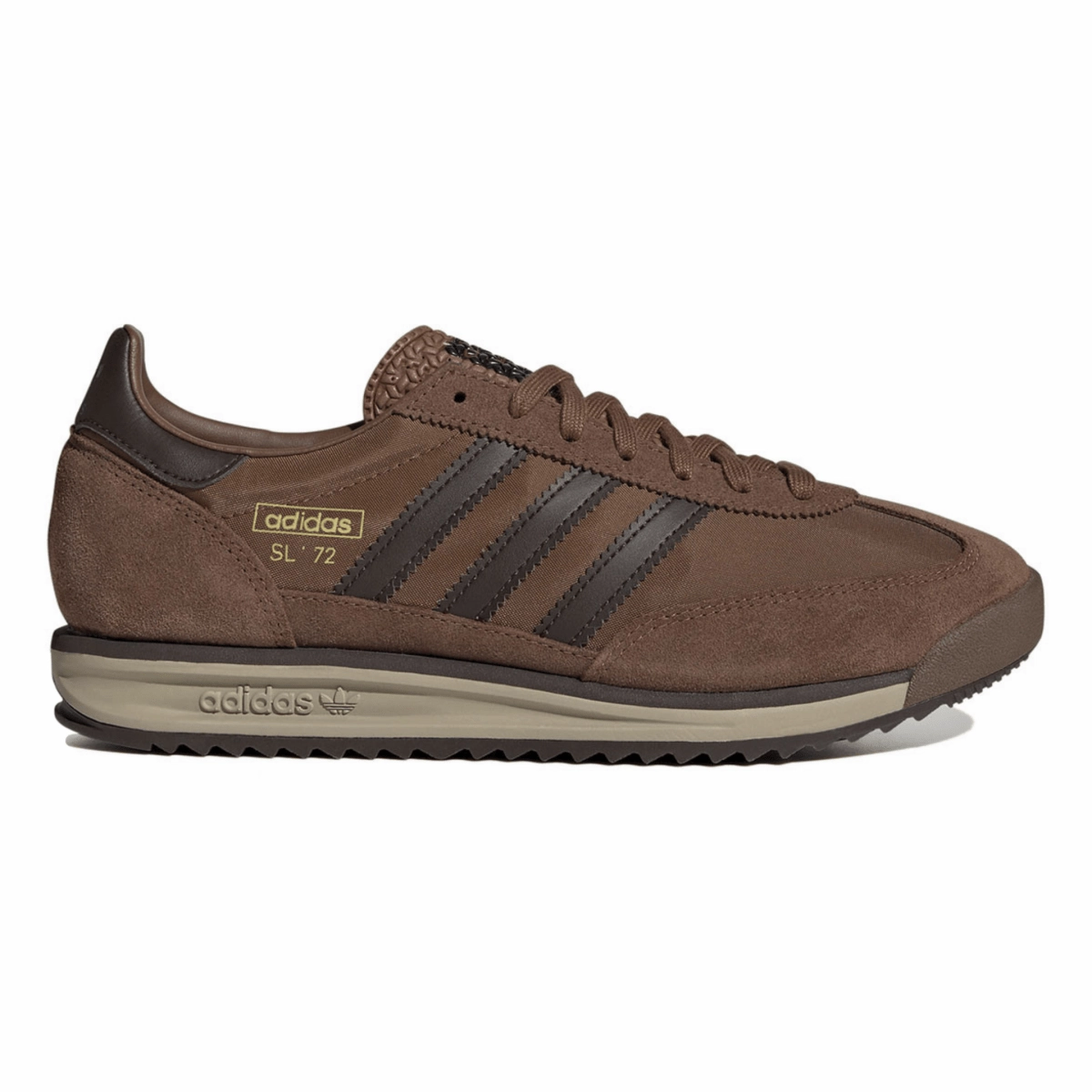 Adidas Men's SL 72 RS Preloved Brown/Dark Brown/Blanch Cargo Impact Diffusion Design shape fit