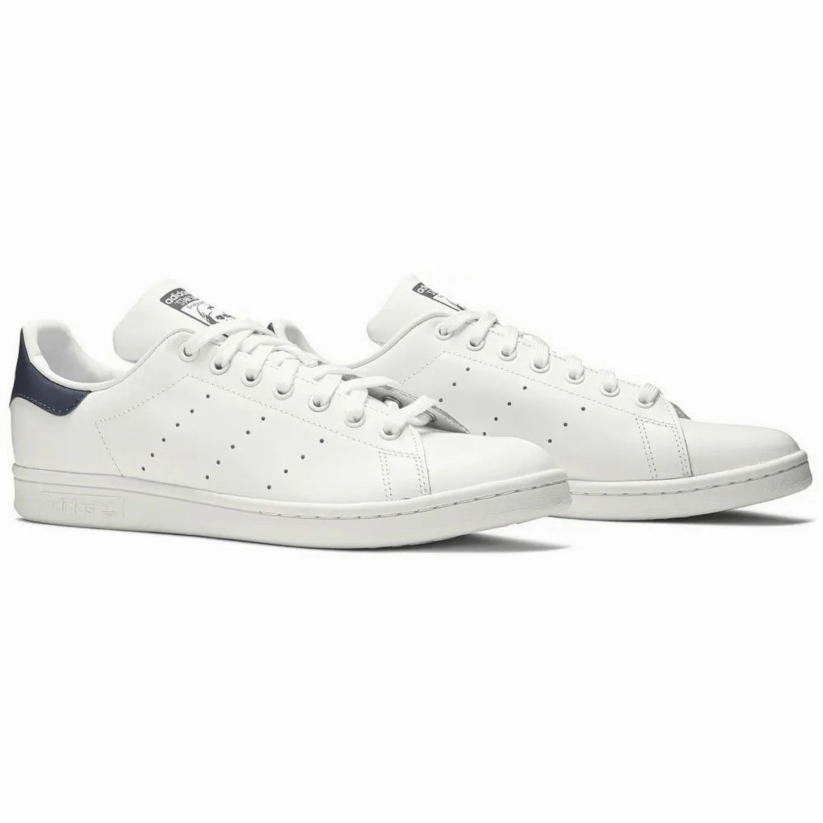 Air Circulation Static Dissipation Adidas Men's Stan Smith Core White/Dark Blue