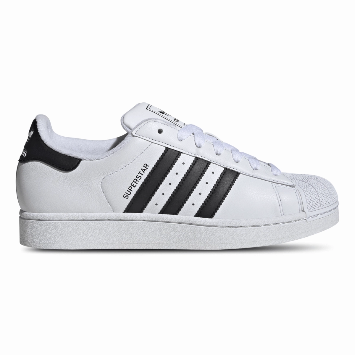 SuedeUpper Durable rubber sole Adidas Men's Superstar II Cloud White/Core Black