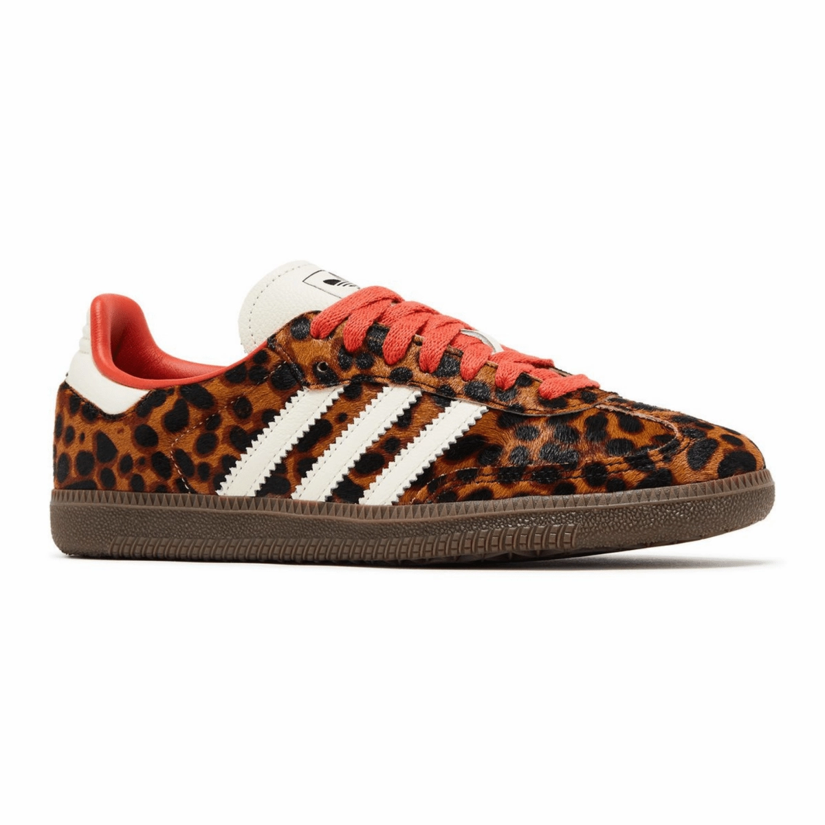 Foam Support Stride Safe Adidas Women's Samba OG Leopard/Core Black/Preloved Red/Cream White