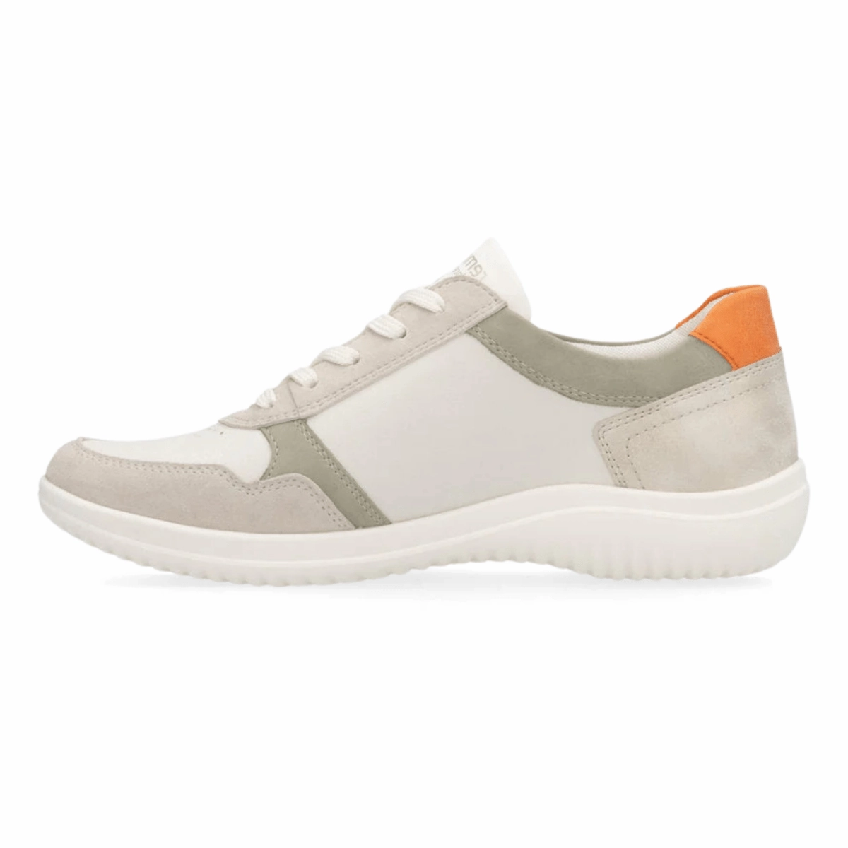 Rieker Women's Louann D1E06-80 Clay/Off-White/Sage/Shell/Orange Classic Vibe Slim performance