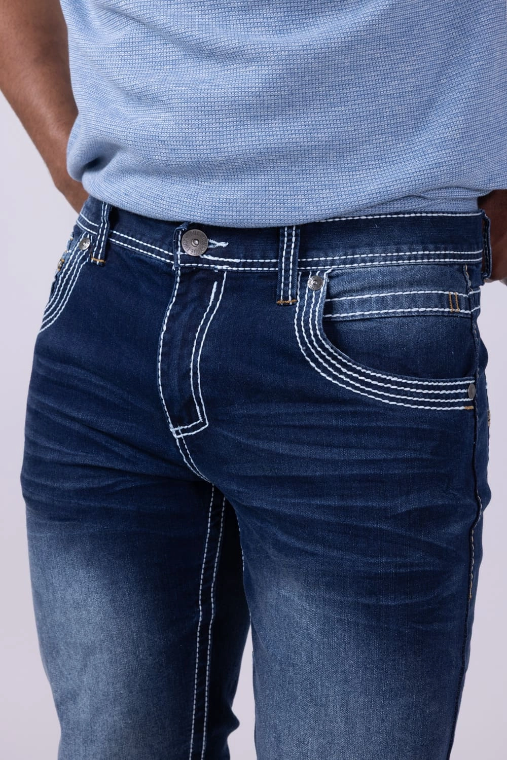 Casual Option Trend Setter Trendy Premium True Luck Livingston Bootcut Stretch Jeans for Men | TL17150055