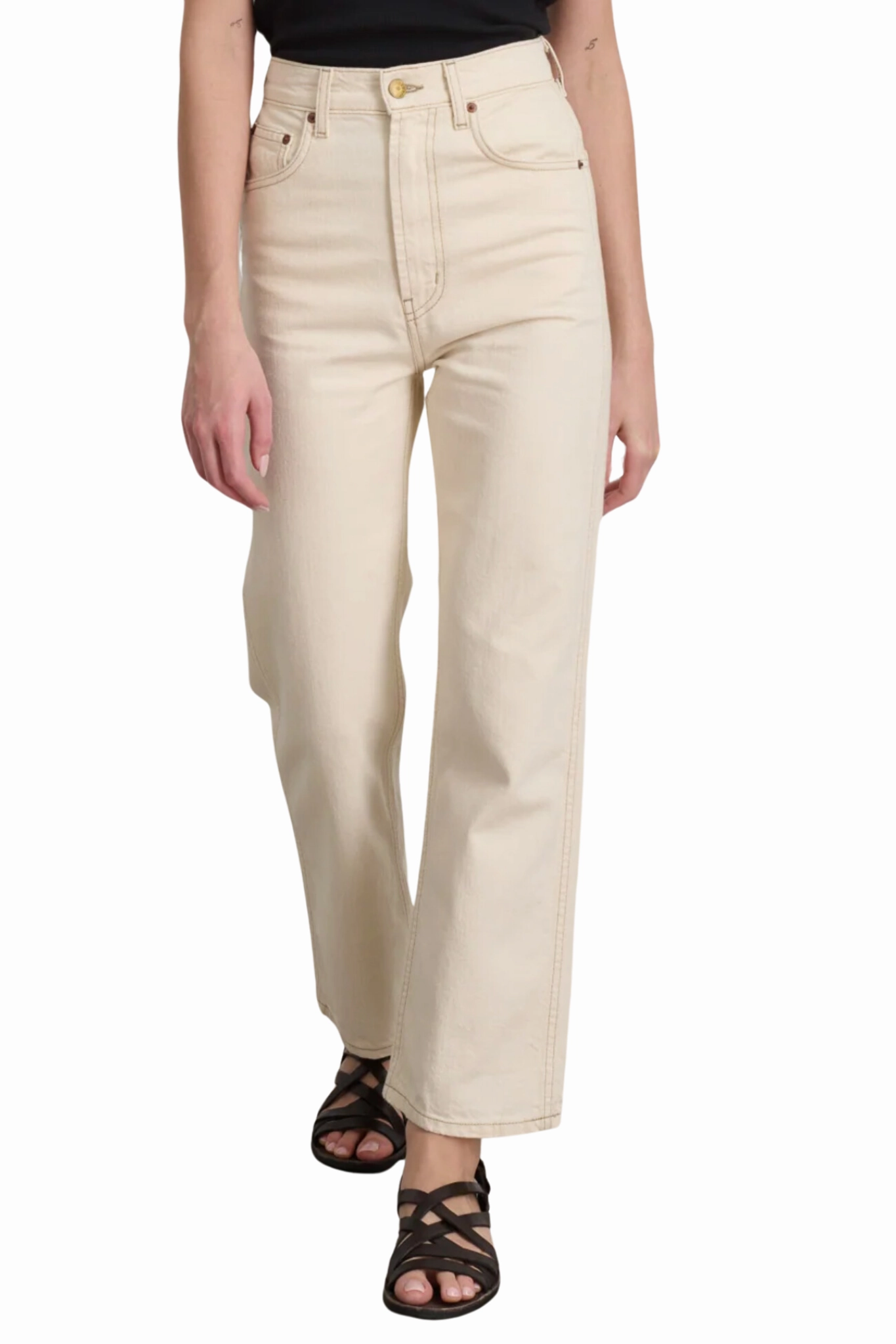 Plein High Straight in Clair Cropped length