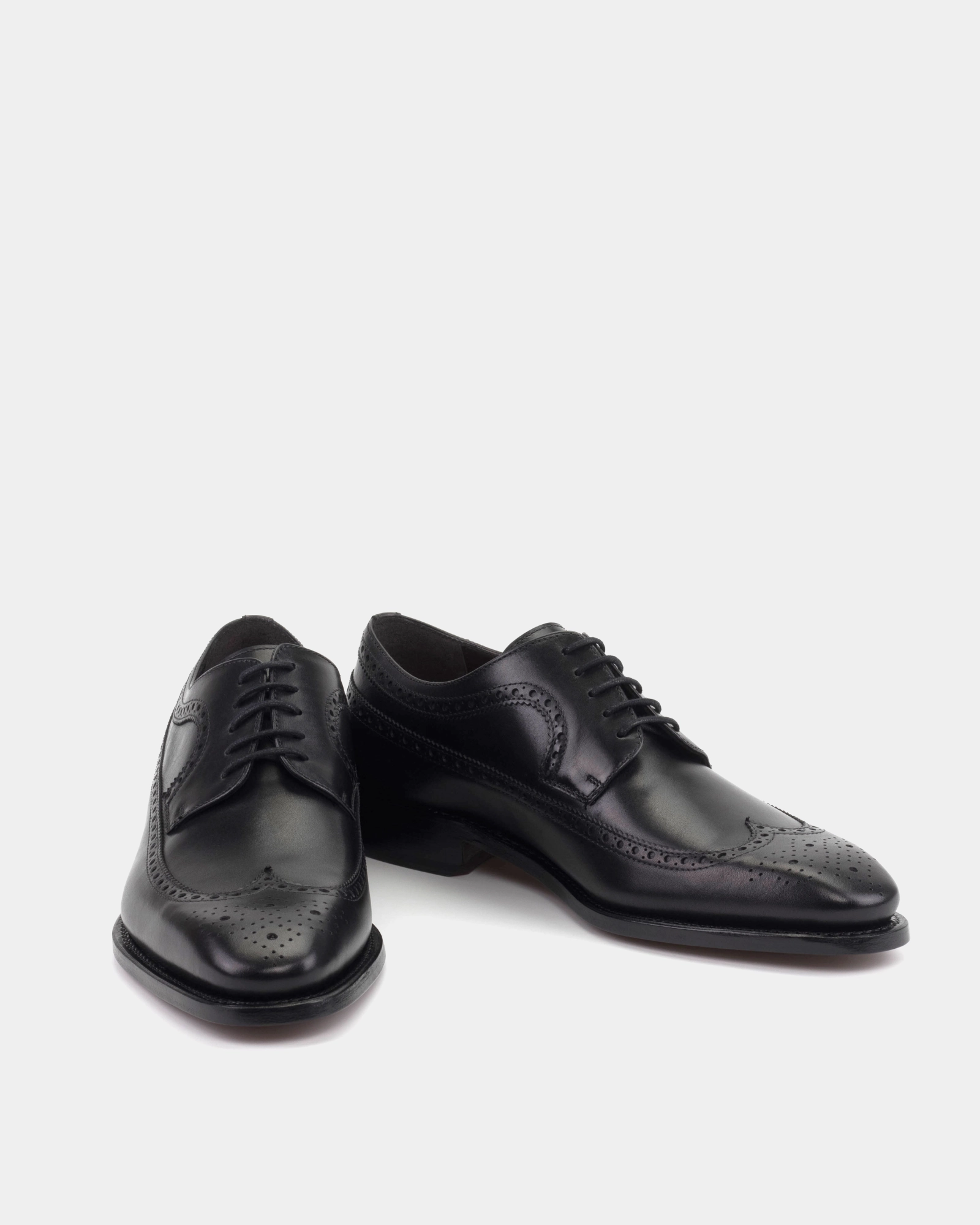 Alex Black Wingtip Derby with Half-Rubber Soles - 722 Neutral Choice