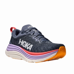 MeshUpper HOKA Women's Gaviota 5 Wide Anchor/Grapefruit