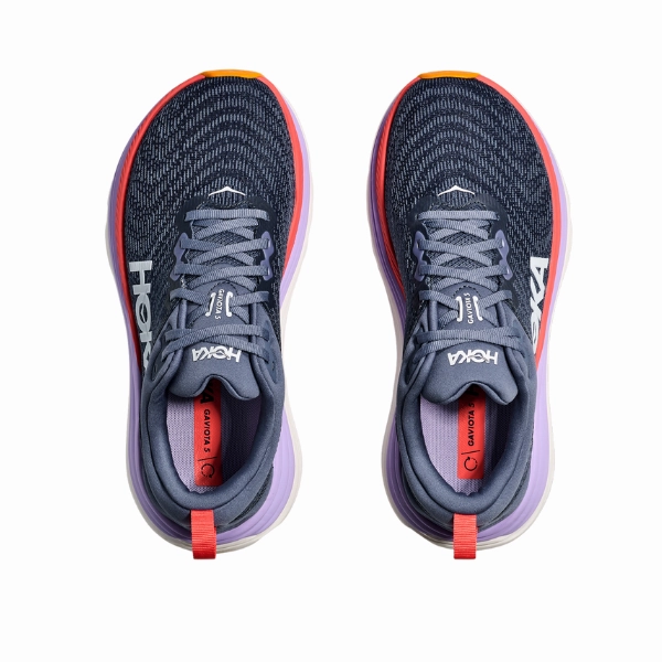 running accessory HOKA Women's Gaviota 5 Wide Anchor/Grapefruit