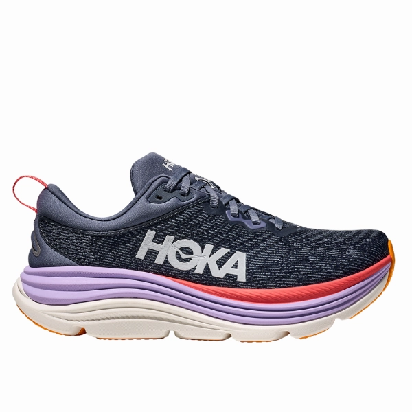 casual running shoes HOKA Women's Gaviota 5 Wide Anchor/Grapefruit