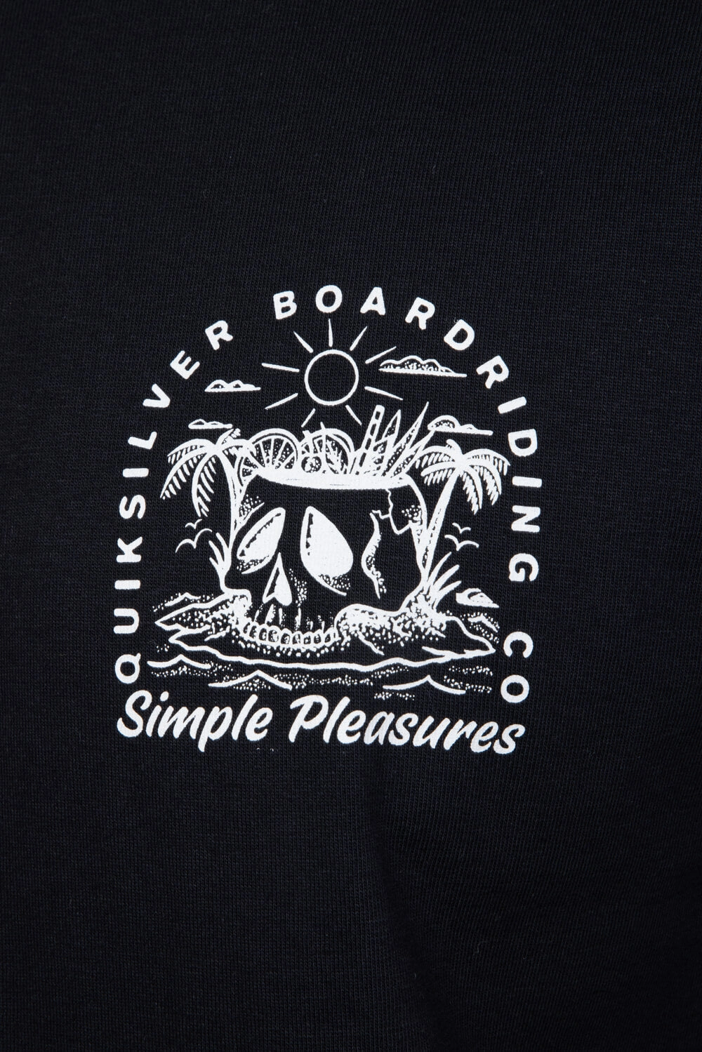 Trendy Comfort Trendy Piece Quiksilver Simple Pleasures T-Shirt for Men in Black | QSM15ST106-BLK