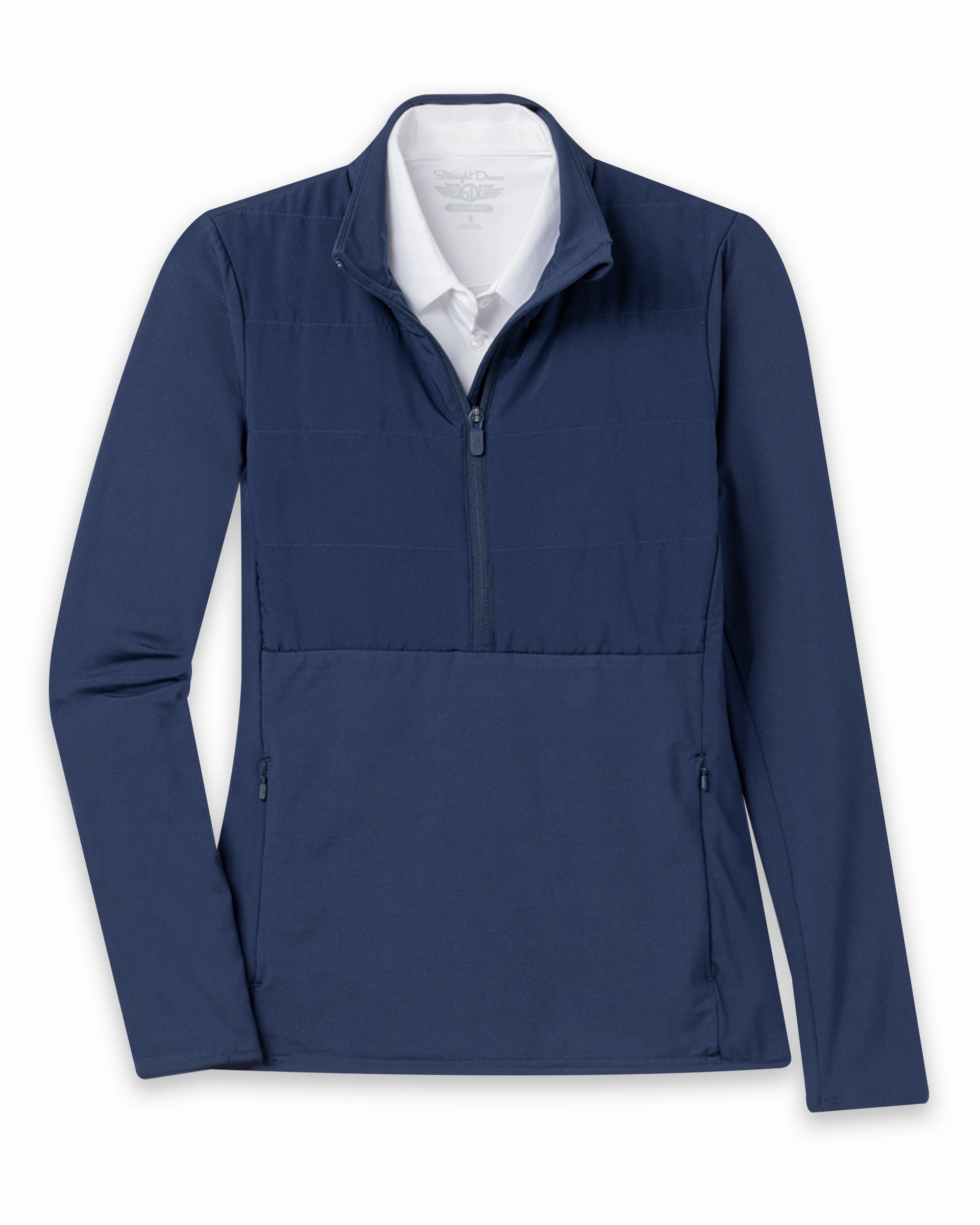Althea Half Zip - New Indigo Stain-Resistant Fashionable Vibes