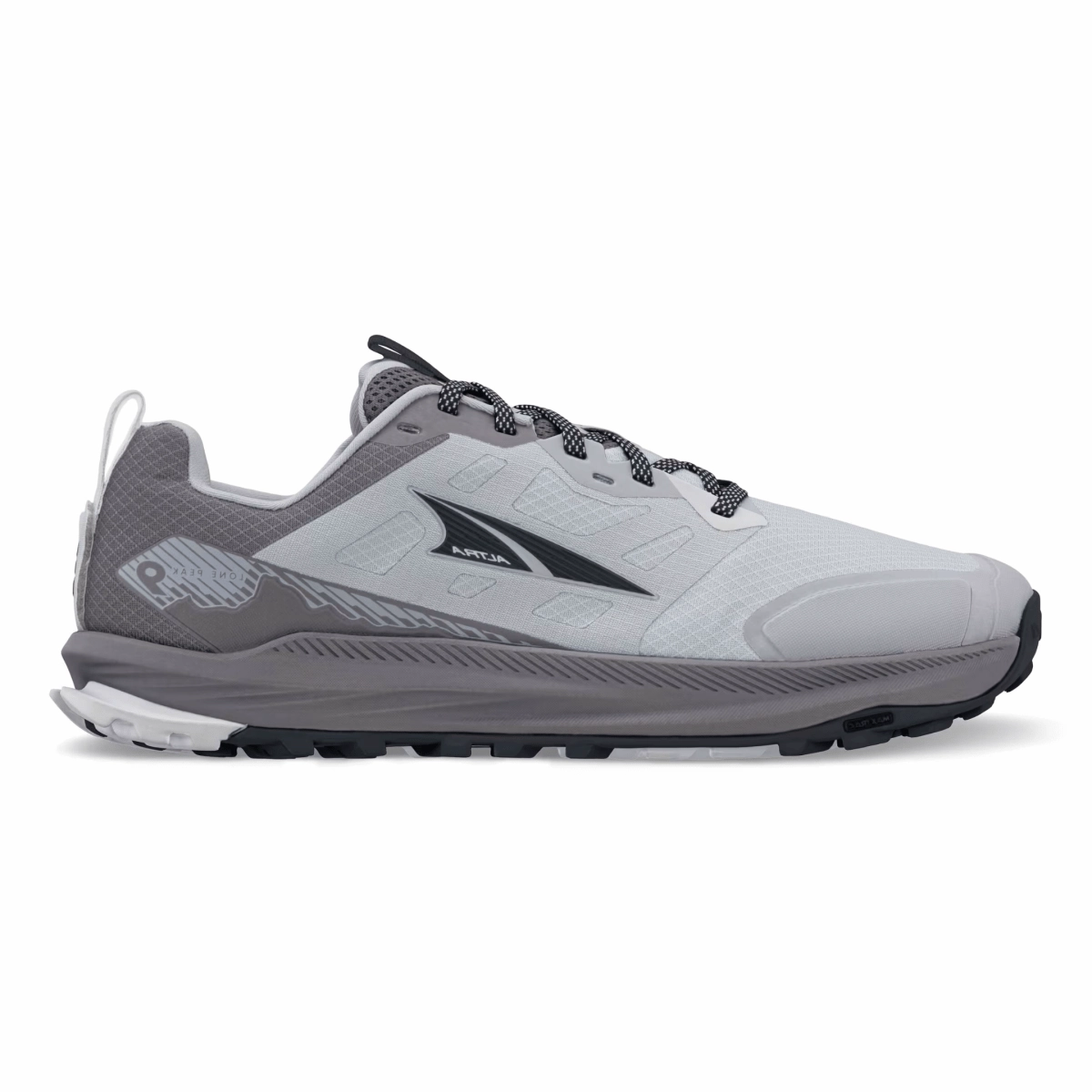 Non slip grip Flexible Cushioning Altra Men's Lone Peak 9 Grey