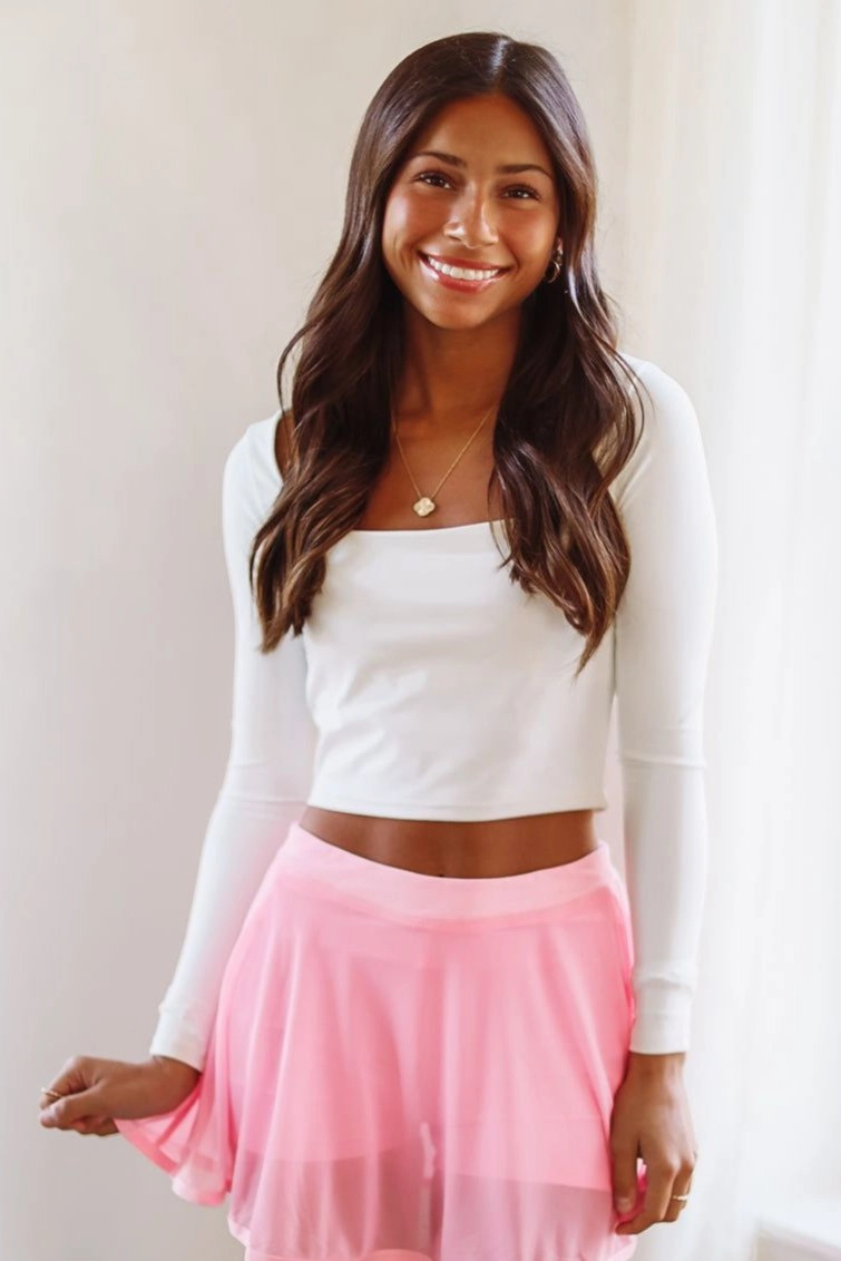 Always Active Crop Top - White QuickDrying MidweightJersey