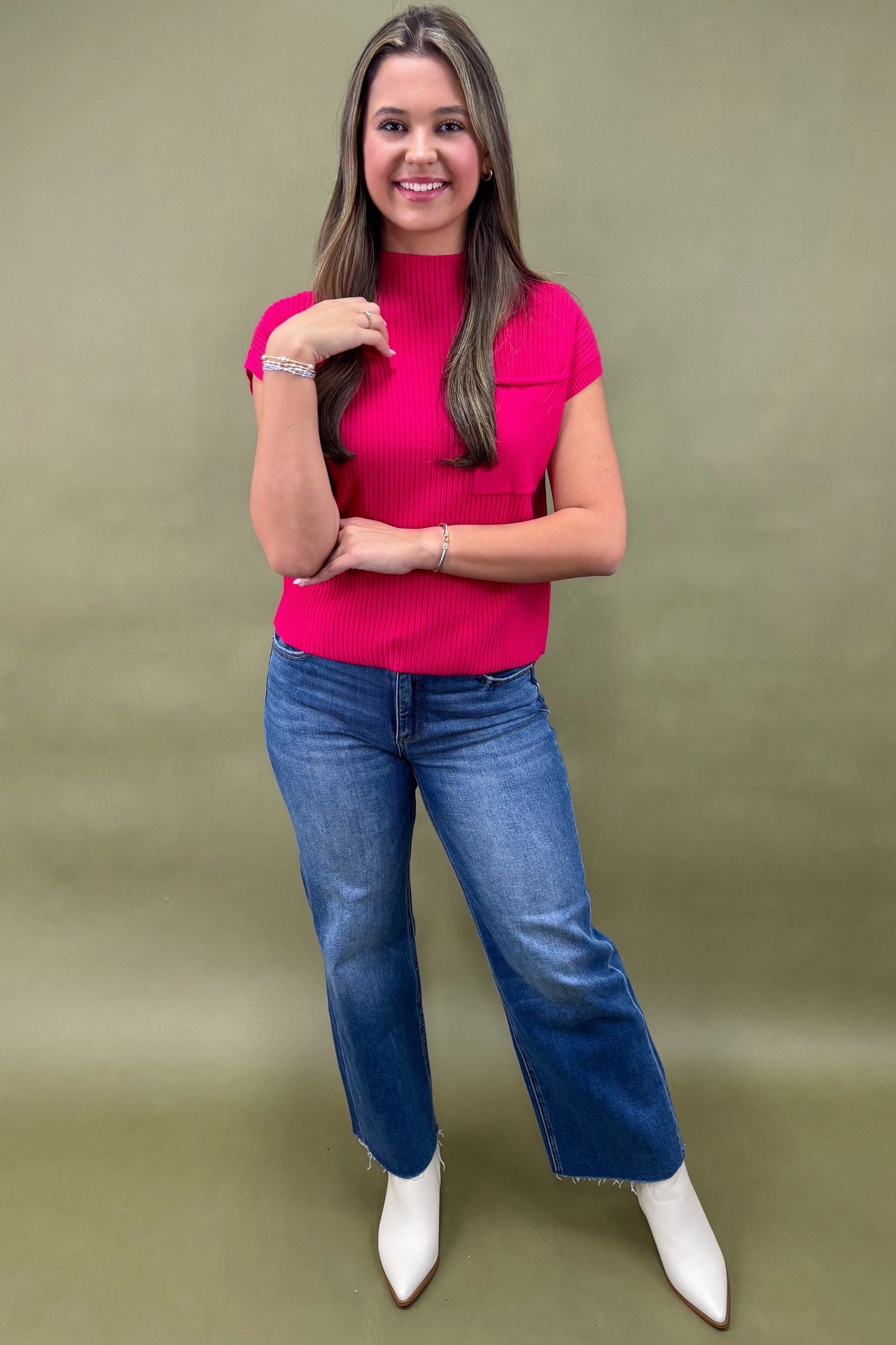 Always Cozy Ribbed Sweater Top *More Colors* Eco Dye Process DurableDoubleLayeredHem