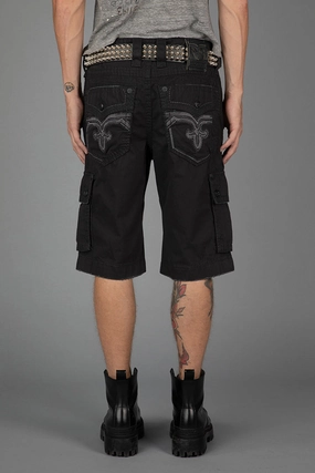 Ultra Breathable Black Cargo Shorts