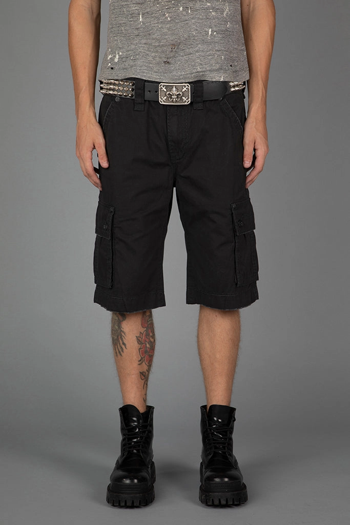 Black Cargo Shorts Neat Look