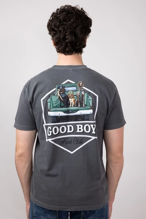 Hunt Club Dog T-Shirt for Men in Pepper | 2207-PEPPER Trendy Top