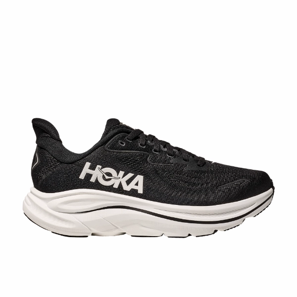 Bonded Overlay Technology ground - feel - feature shoes Hoka Women's Clifton 10 Wide Black/White