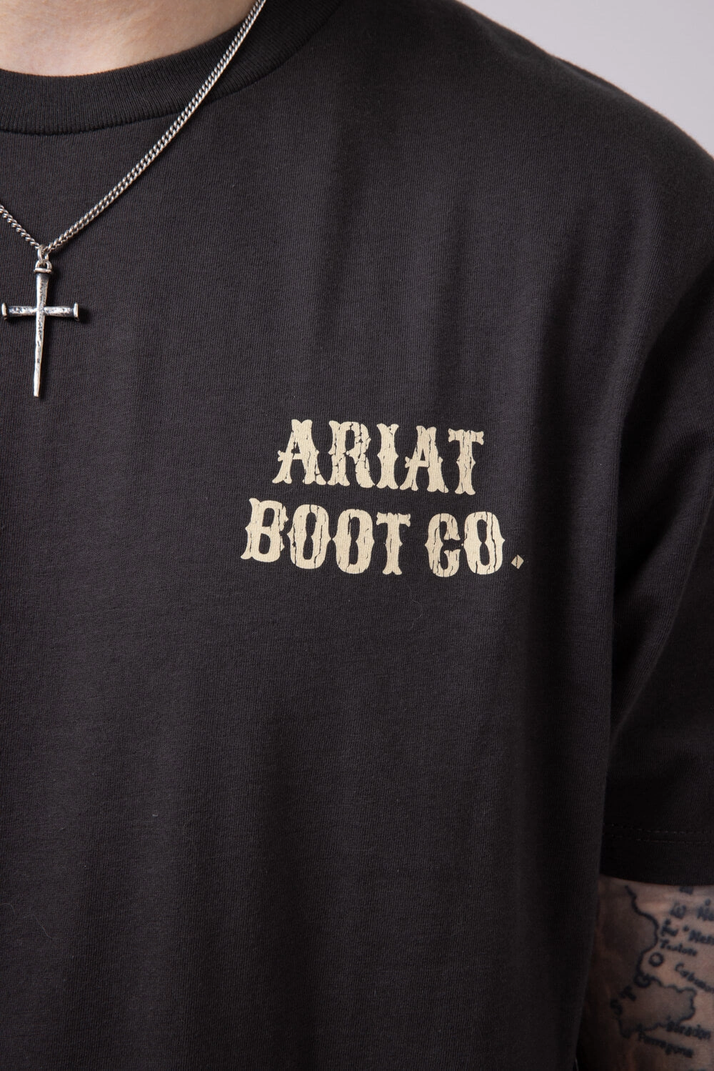 Active Fit Fit for Everyone Ariat Cocky Cowboy T-Shirt for Men in Vintage Black | 10058894-VINTAGEBLACK