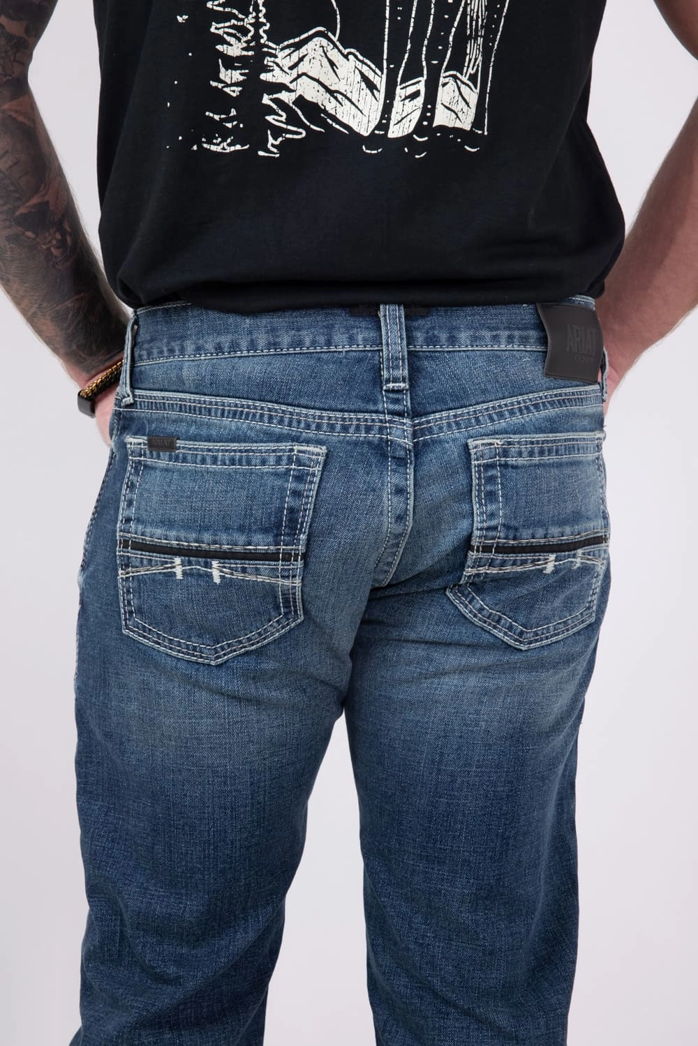 Ariat Coltrane/Silverton Straight Leg for Men | 10027748-SILVERTON elastic waistband