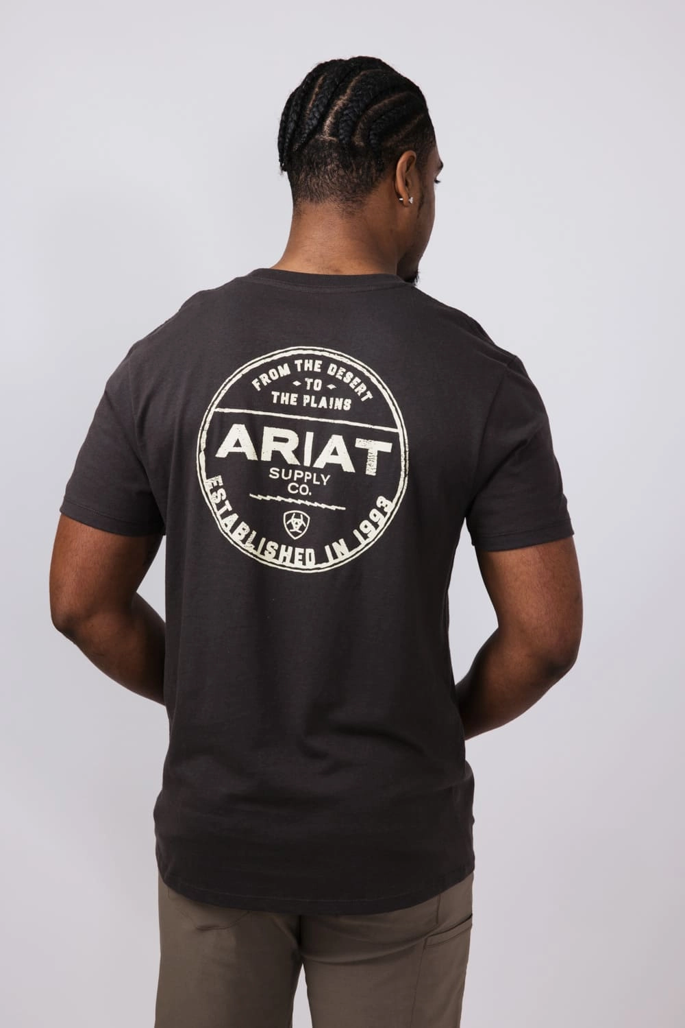 Comfy Performance Wear Casual Comfort Ariat Explore Circle T-Shirt for Men in Vintage Black | 10058899-VINTAGEBLACK