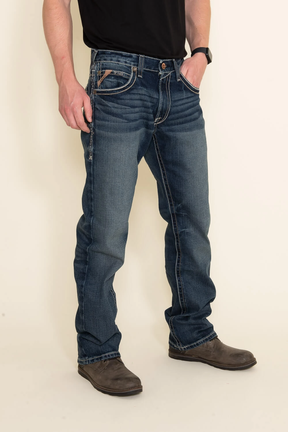 Ariat M5 Lennox Adkins Straight Leg Jeans for Men  | 10030275-LENNOX 18.5 LEG Reinforced Pockets