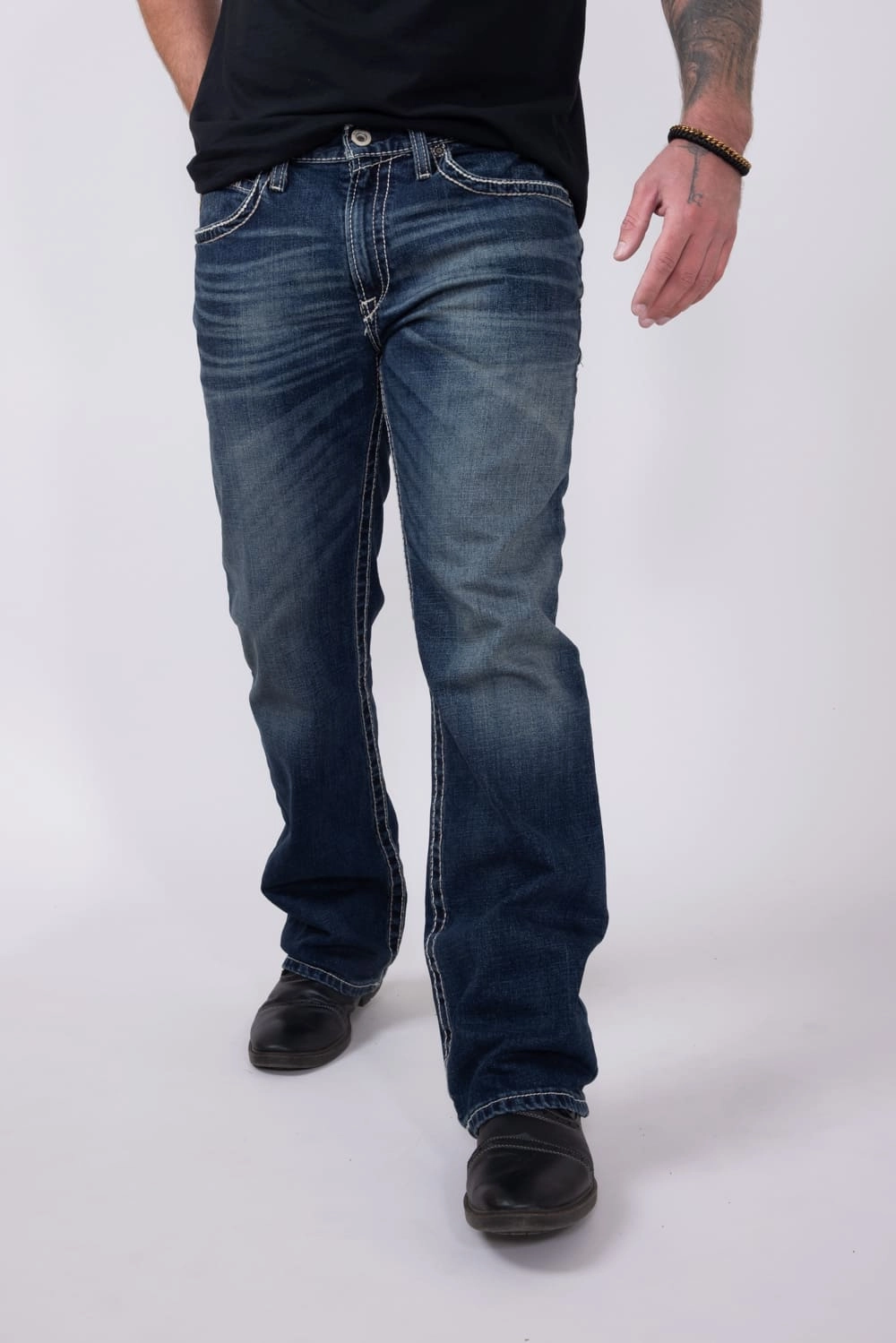 Subtle Detail Ariat Relaxed Bootcut Jeans for Men | 10021767-TURNOUT