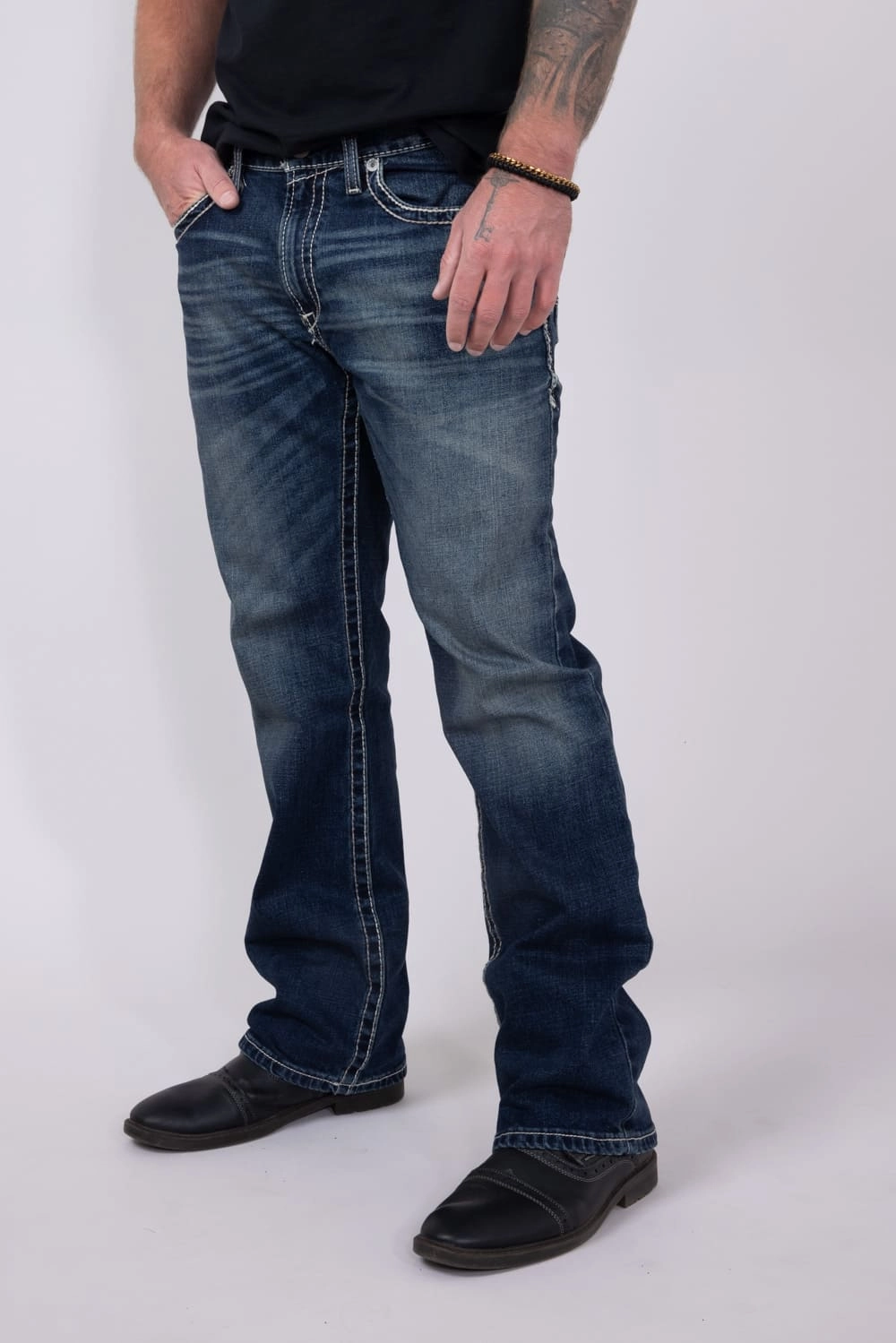 Rainy Day Brunch Outfit Ariat Relaxed Bootcut Jeans for Men | 10021767-TURNOUT