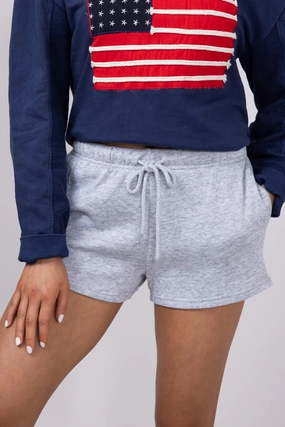 1897 Active Basic Fleece Shorts for Women in Light Grey | H420-LTHEATHRGREY Pajamas