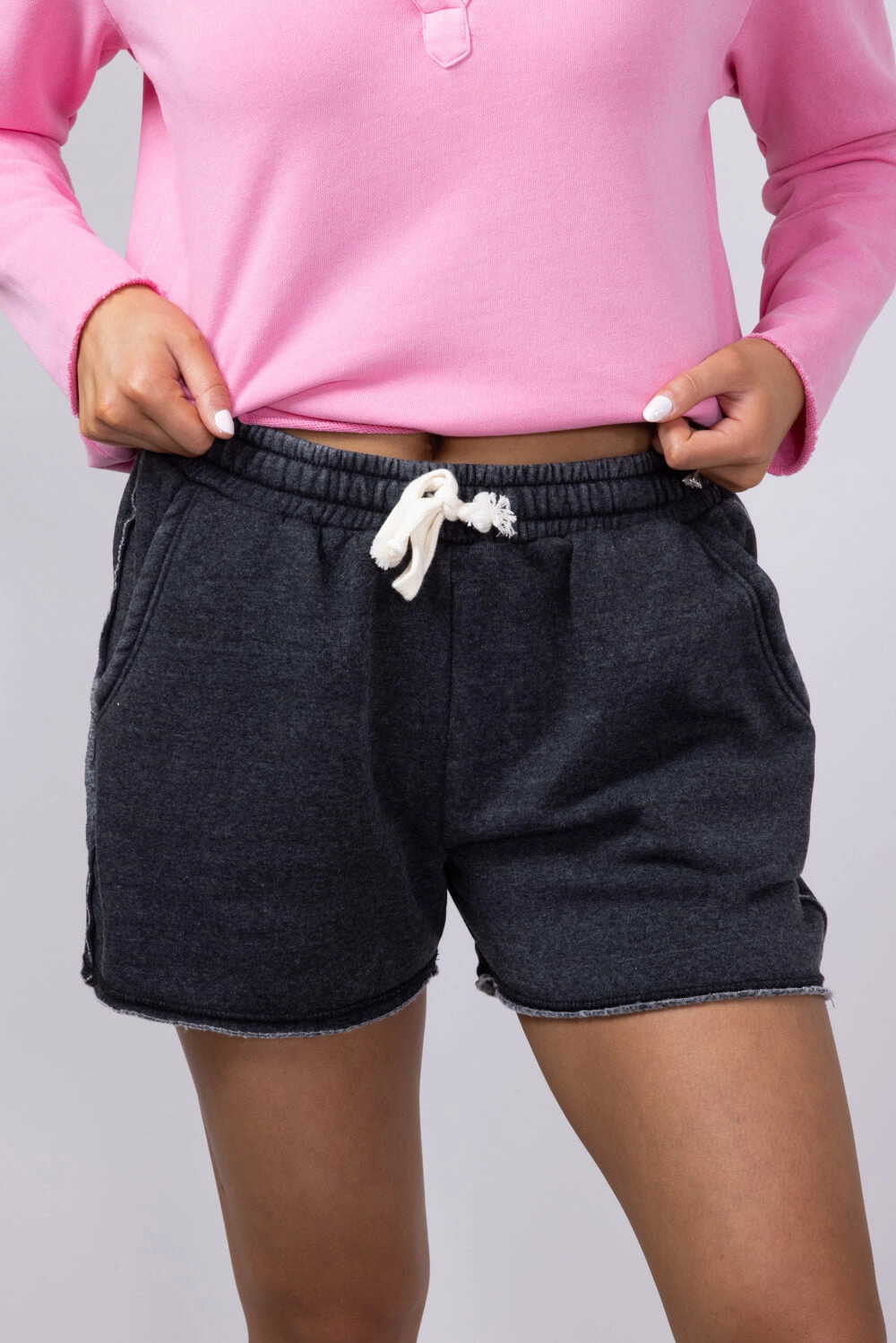 Super Soft Lounge Shorts for Women in Black | DZ24C274-BLACK No Pressure