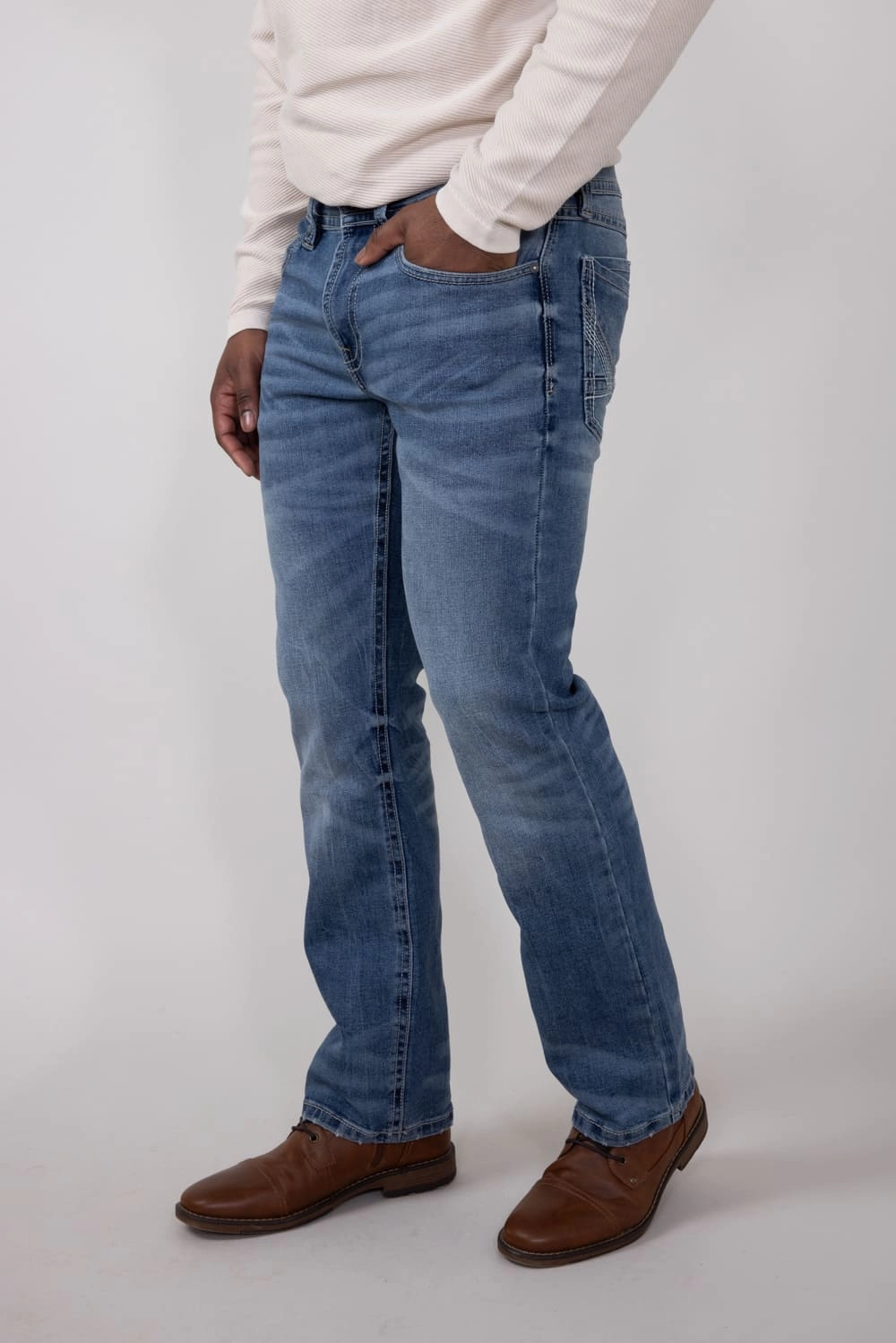 No Fade Look Axel Jeans Colton Eaton Bootcut Athletic Jeans for Men | AXMB0080-COLTON