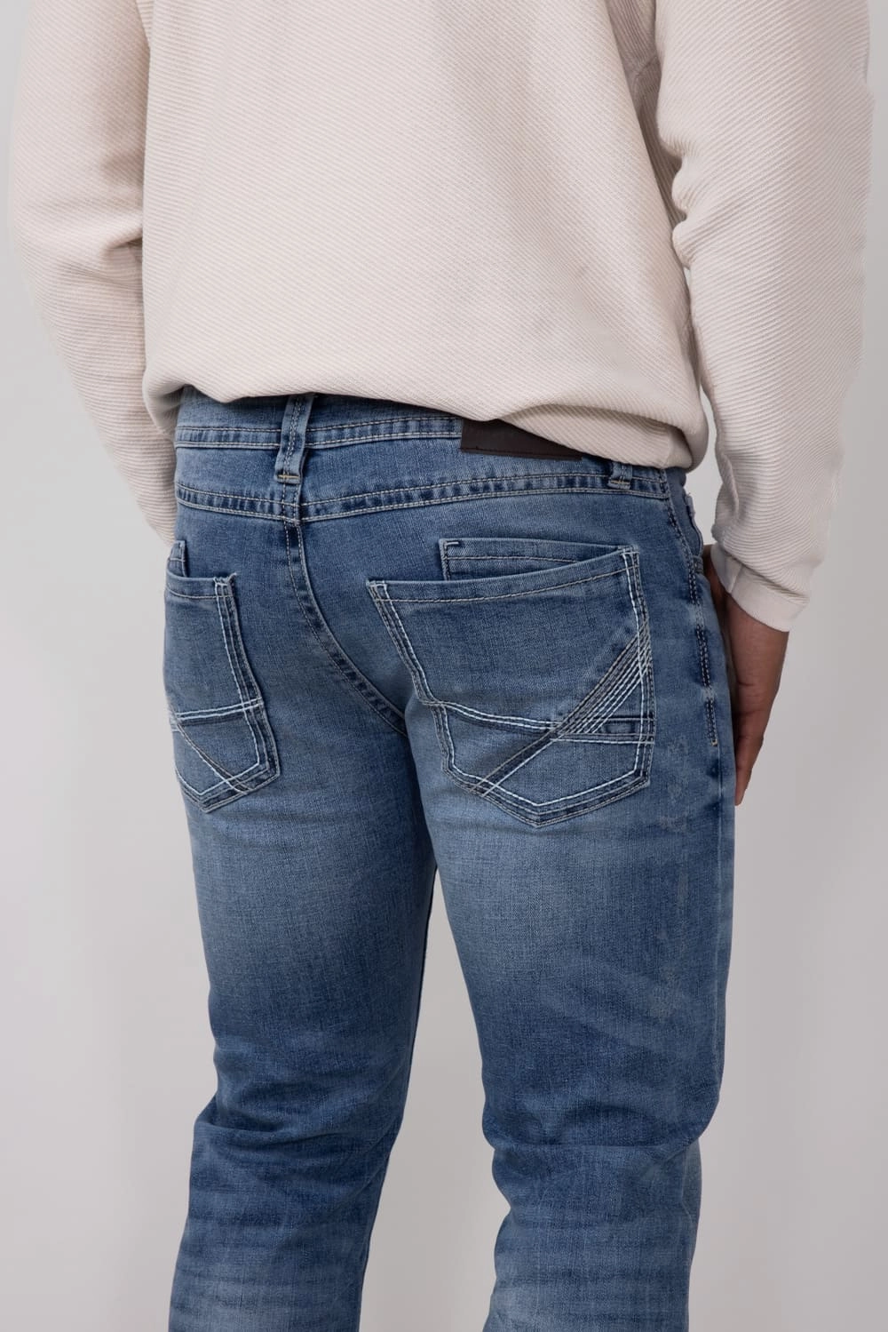 Abrasion Resistant Surface Axel Jeans Colton Eaton Bootcut Athletic Jeans for Men | AXMB0080-COLTON