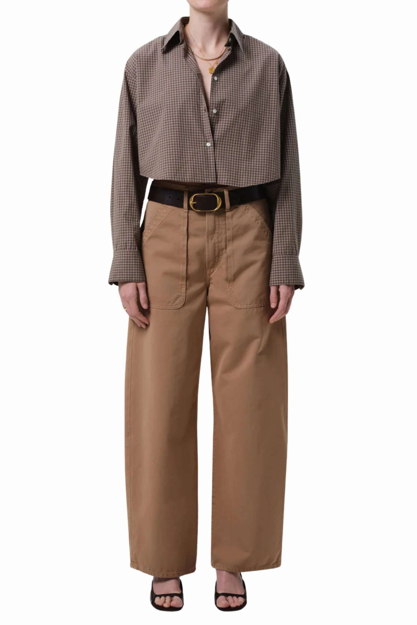 Casual Active Wear Layered Style Ayla Cargo in Tiramisu