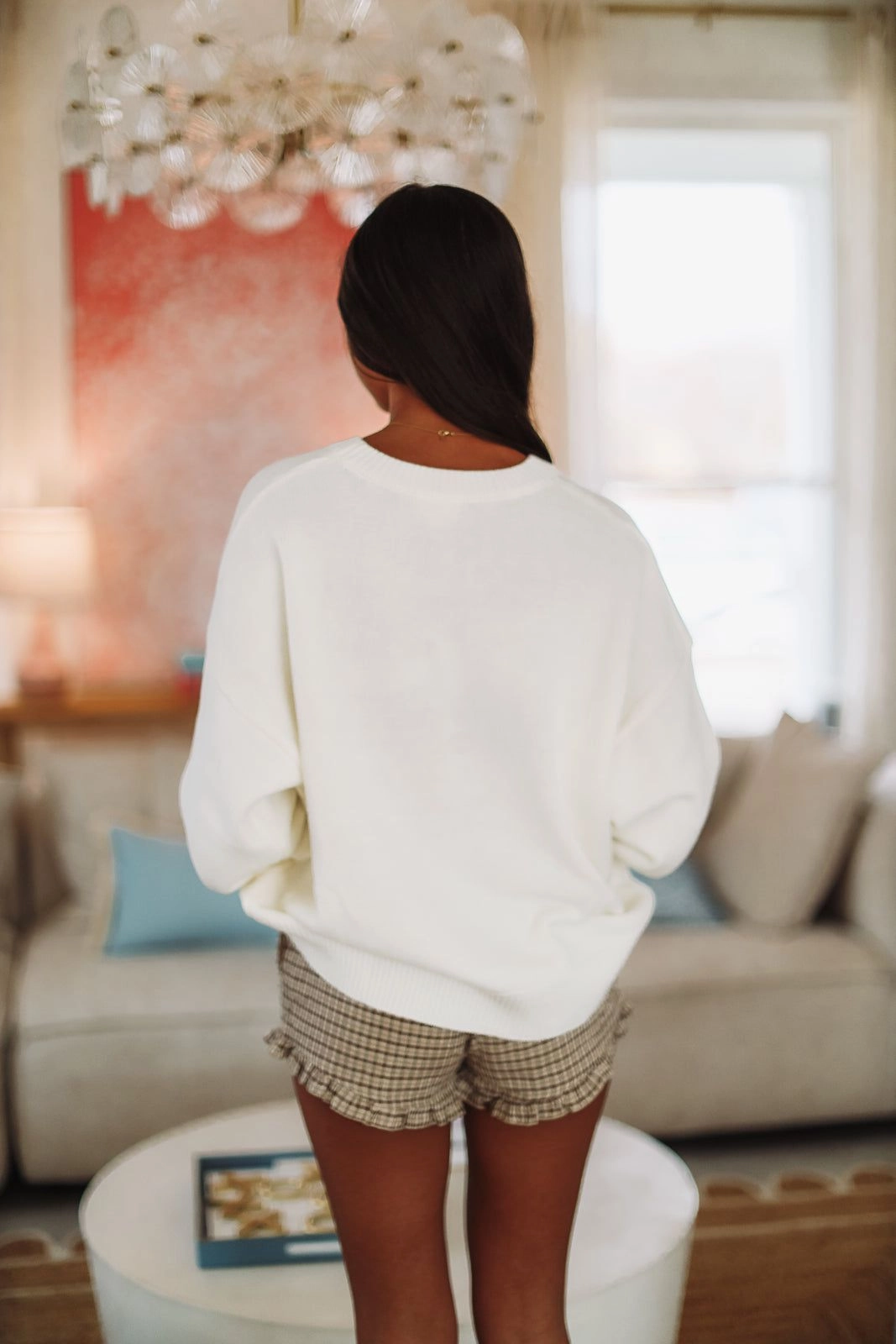 AllClimateAdaptive AntiPill Finish Bear That Cares Sweater - White