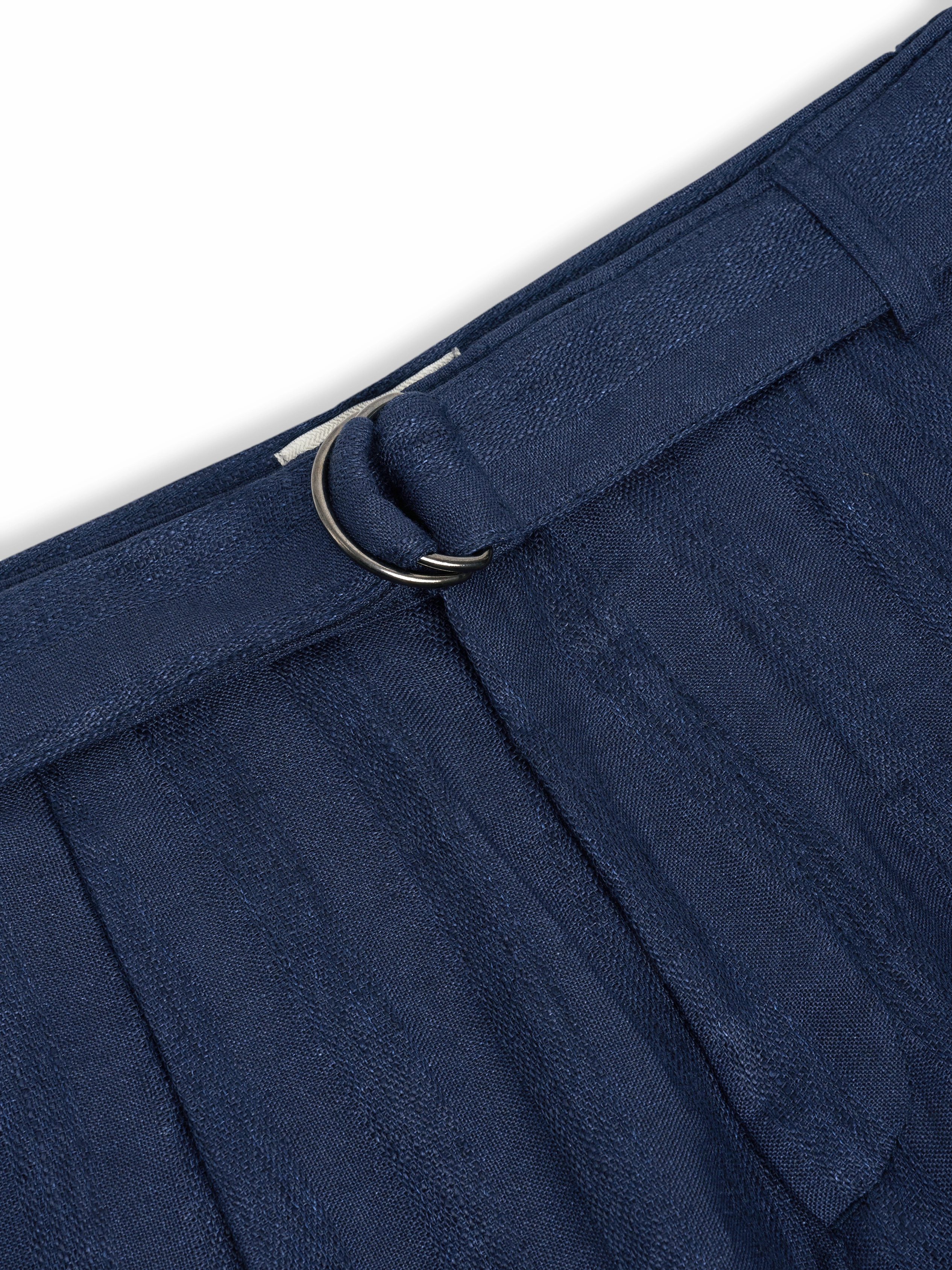 Belted Trousers Arnold Navy Reflective Trim