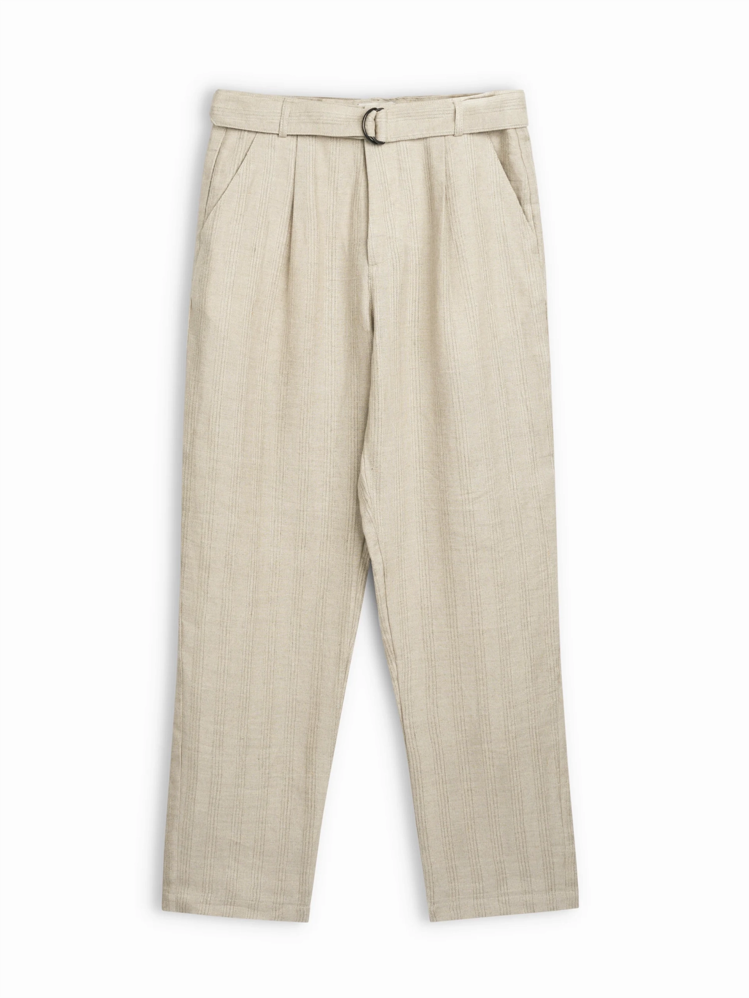 Comfortable Fashion Belted Trousers Arnold Sand