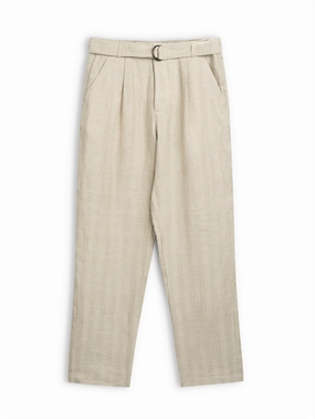 Comfortable Fashion Belted Trousers Arnold Sand