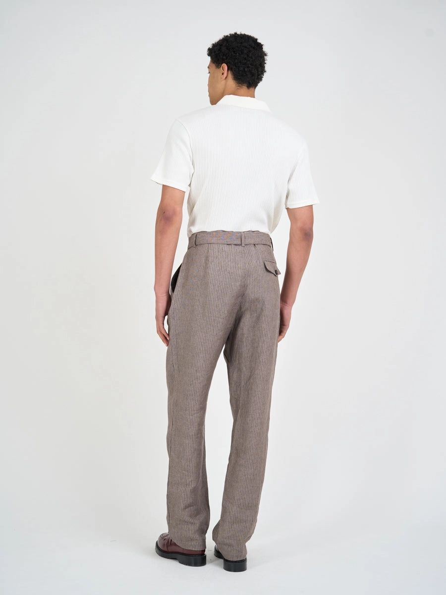 Belted Trousers Wilkins Brown/Pink Quick drying material