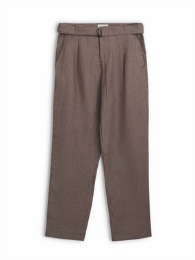 Belted Trousers Wilkins Brown/Pink Soft Texture